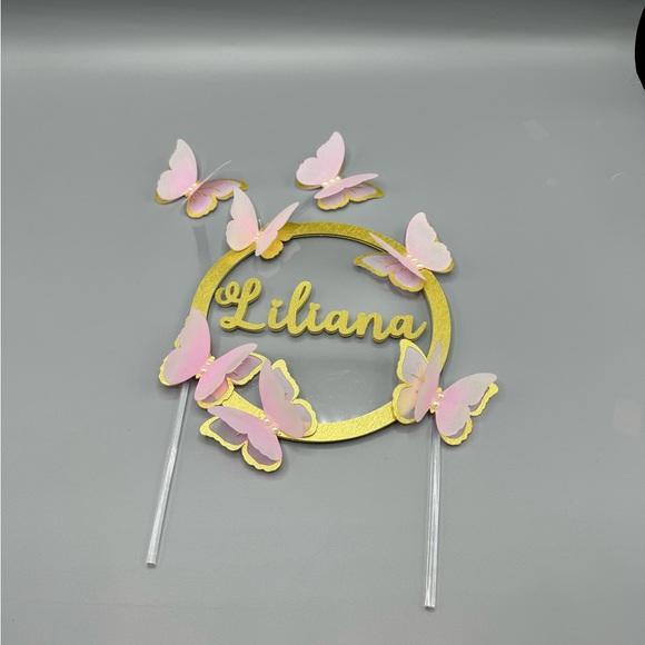 Cute Butterfly boho  cake topper - Picture 9 of 12